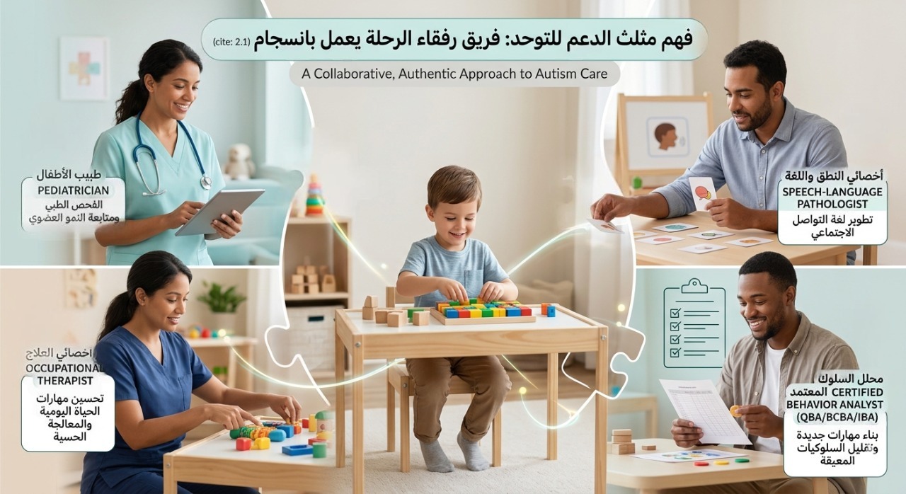 فريق الدعم متعدد التخصصات لطفل التوحد