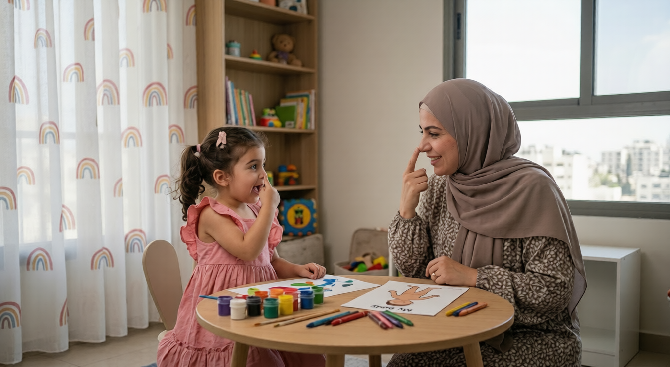 جلسة تدريبية عملية لتعميم المهارات الاجتماعية.