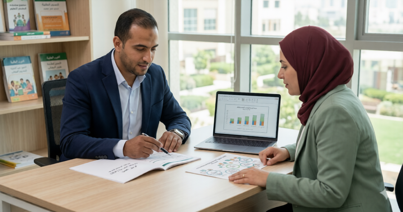 تعاون وثيق بين ولي الأمر والمدرسة لصياغة الخطة التربوية الفردية (IEP) الناجحة.
